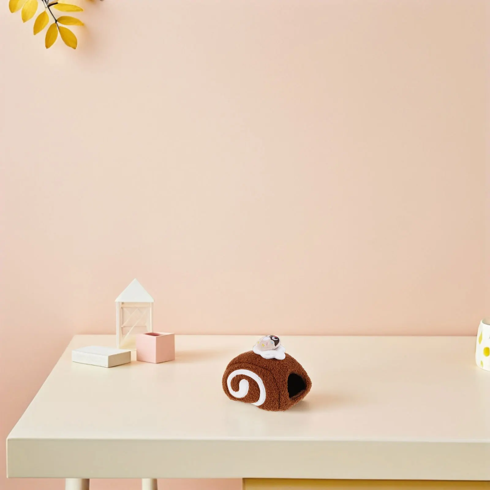 

Hamster Warm Bed Roll Shape Design Cozy Cotton Nest Comfortable Hideaway Small Pet Winter Shelter House Nest Furniture