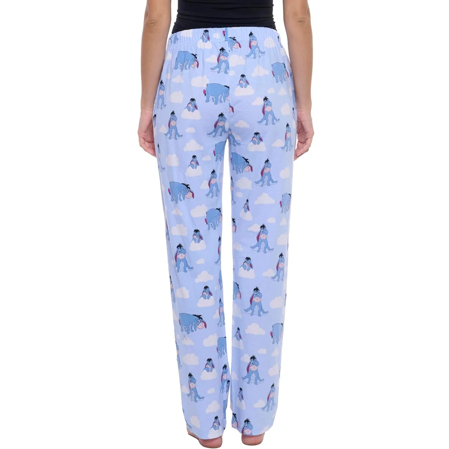 Pantalones de pijama de salón para niños y adultos con estampado de Winnie de Disney The Pooh Eeyore, pantalones de pierna ligeros y cómodos de secado rápido para verano