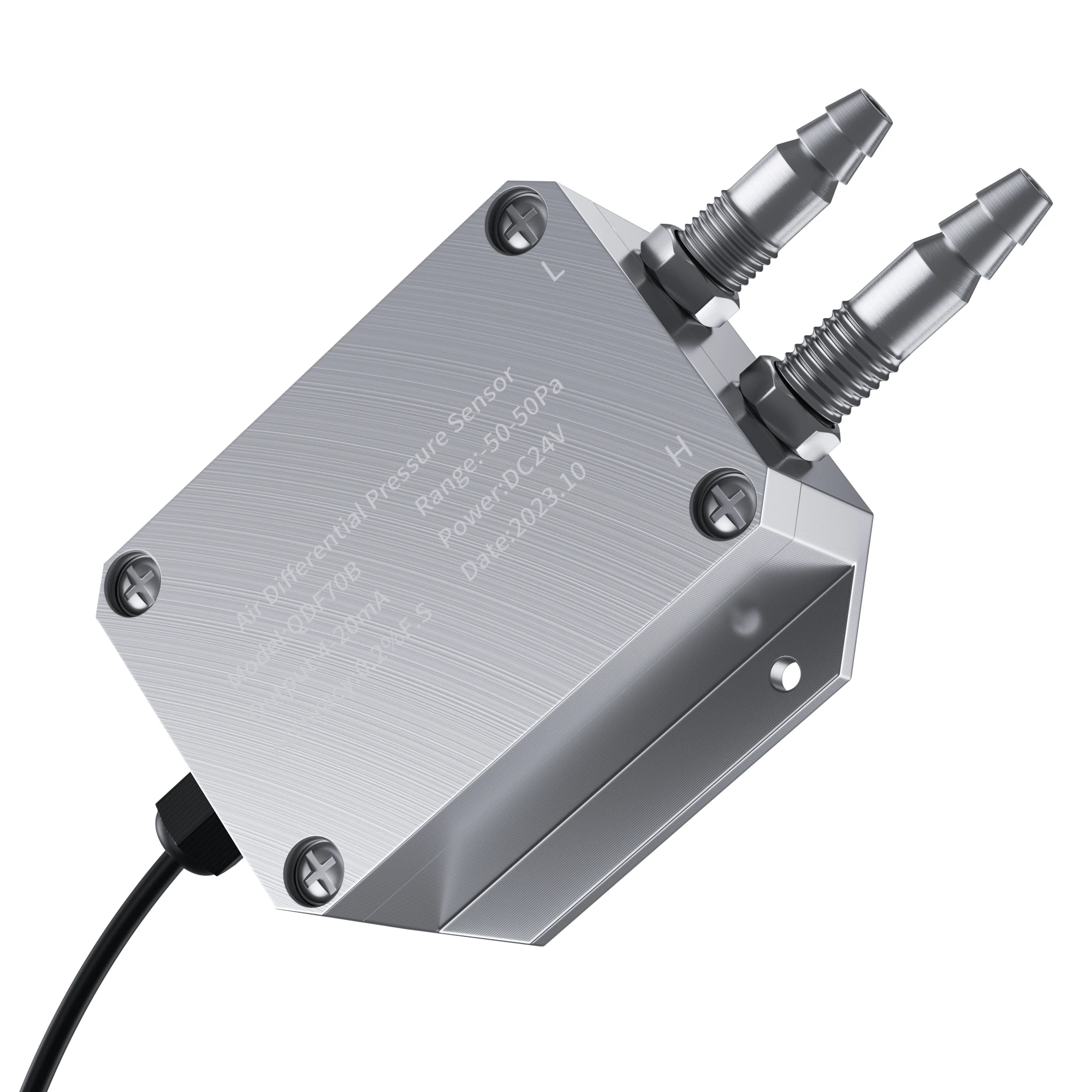 Transmissor de Pressão Diferencial Digital, Sensor de Pressão Diferença Micro, 0-10V, 4-20mA, RS485 Faixa de saída, 1kpa 10kpa 30kpa 50pa