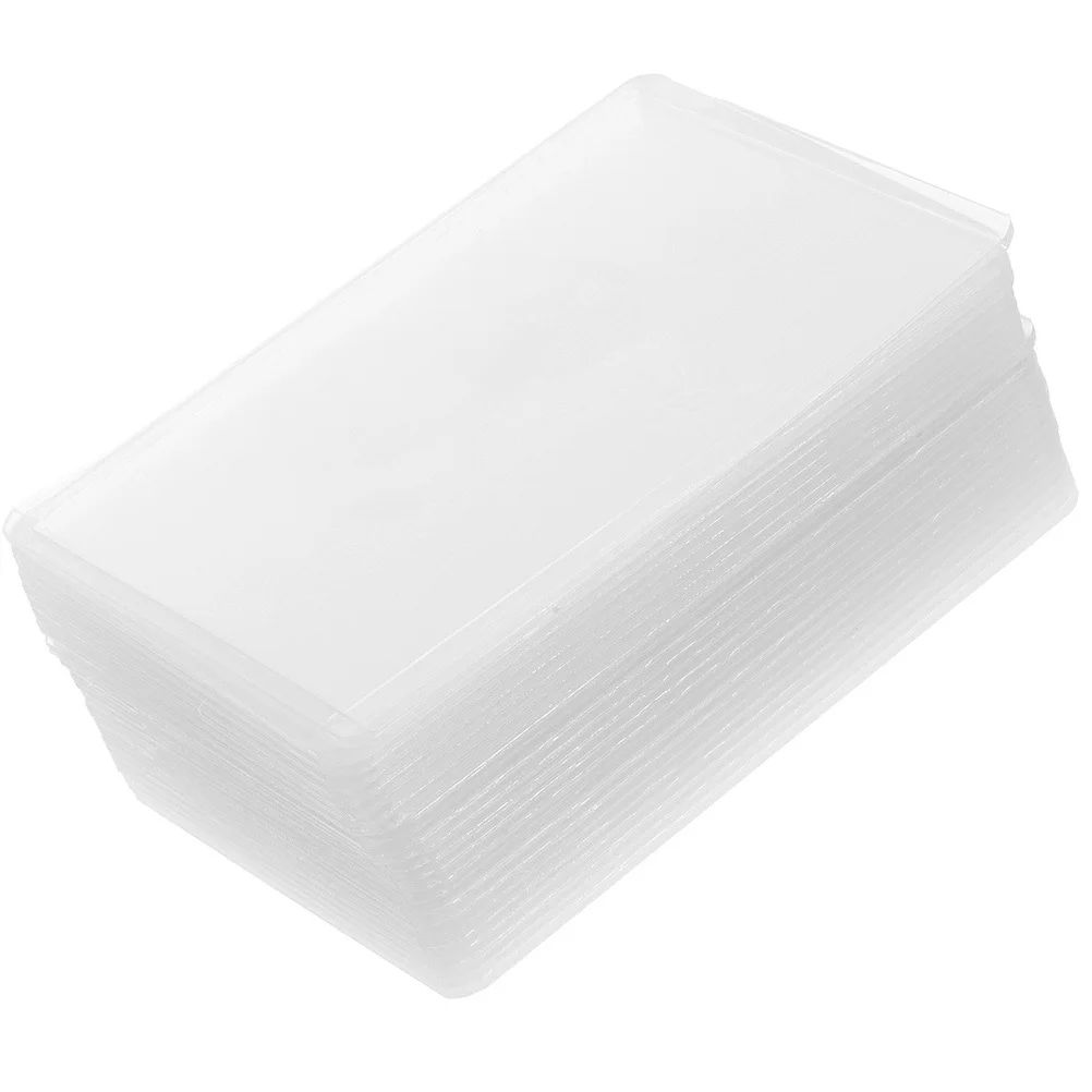 

30 шт. защитные рукава для фотографий, прозрачные чехлы для карточек для игровых коллекционных карточек, прозрачный держатель для дисплея, простой стиль