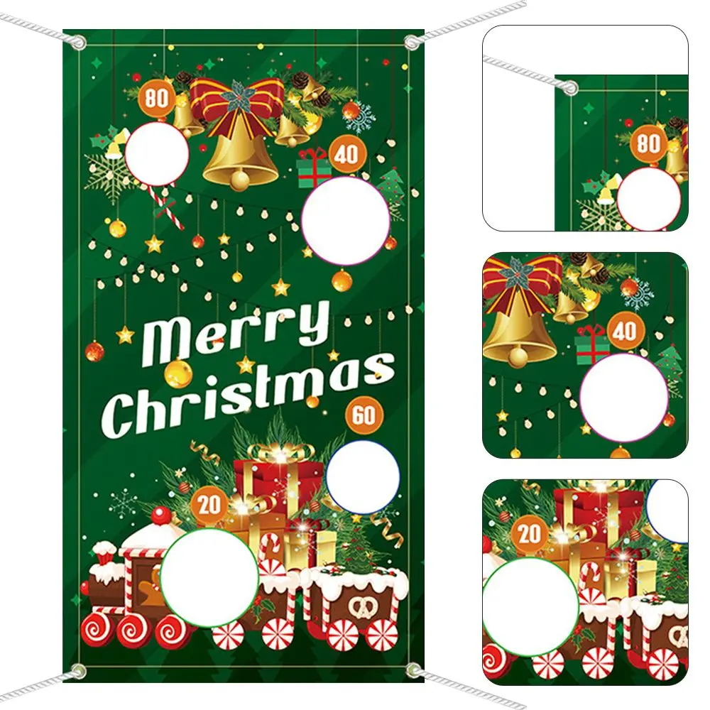 Grappig voor volwassenen Kinderen Feestspellen Spelen Zitzakken Kerst Gooien Spel Vlag Veilig Gooien Gooien Banner Buitenspeelgoed
