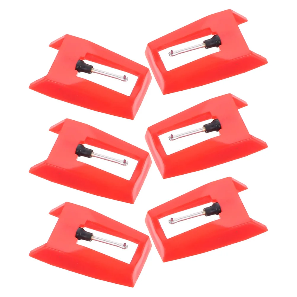 6pcs Record Player Needles Universal Turntable Needle Replacement For Vinyl Records Phonograph Durable Stylus Clear Sound