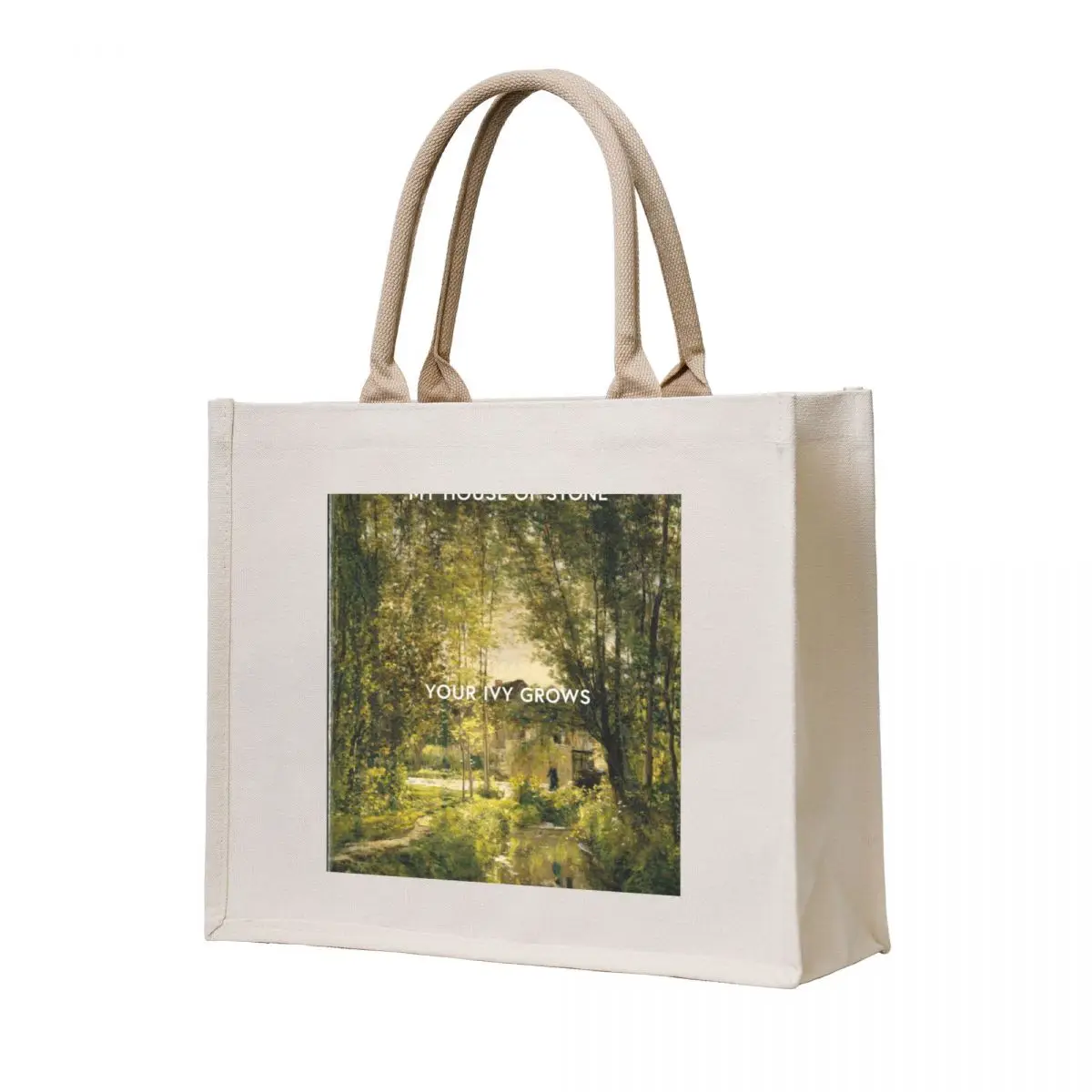 

my house of stone your ivy grows Tote Bag tote bags aesthetic shopping trolley bag Handbags women