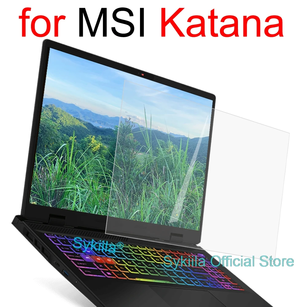 واقي شاشة لـ MSI Katana 15 17 A15 A17 AI GF66 GF76 HX B13U B13V B8V B14W طبقة حماية شفافة غير لامعة من الجلد