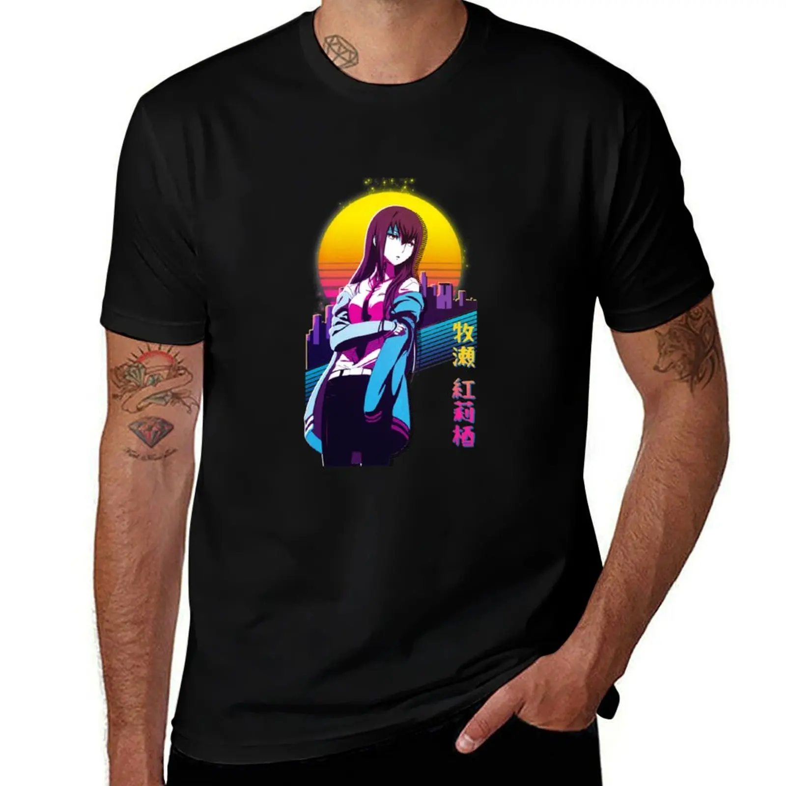 Steins;Gate Kurisu Makise - Steins Gate - T-Shirt basketball graphic tees hippie clothes anime stuff t shirt for men