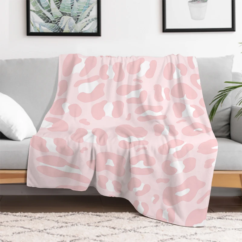 Pink Girl's Blanket $ High Heels Sexy Lips Butterfly Sofa Blankets & Throws Furry Throw Bed Double Fluffy Soft Decorative Custom