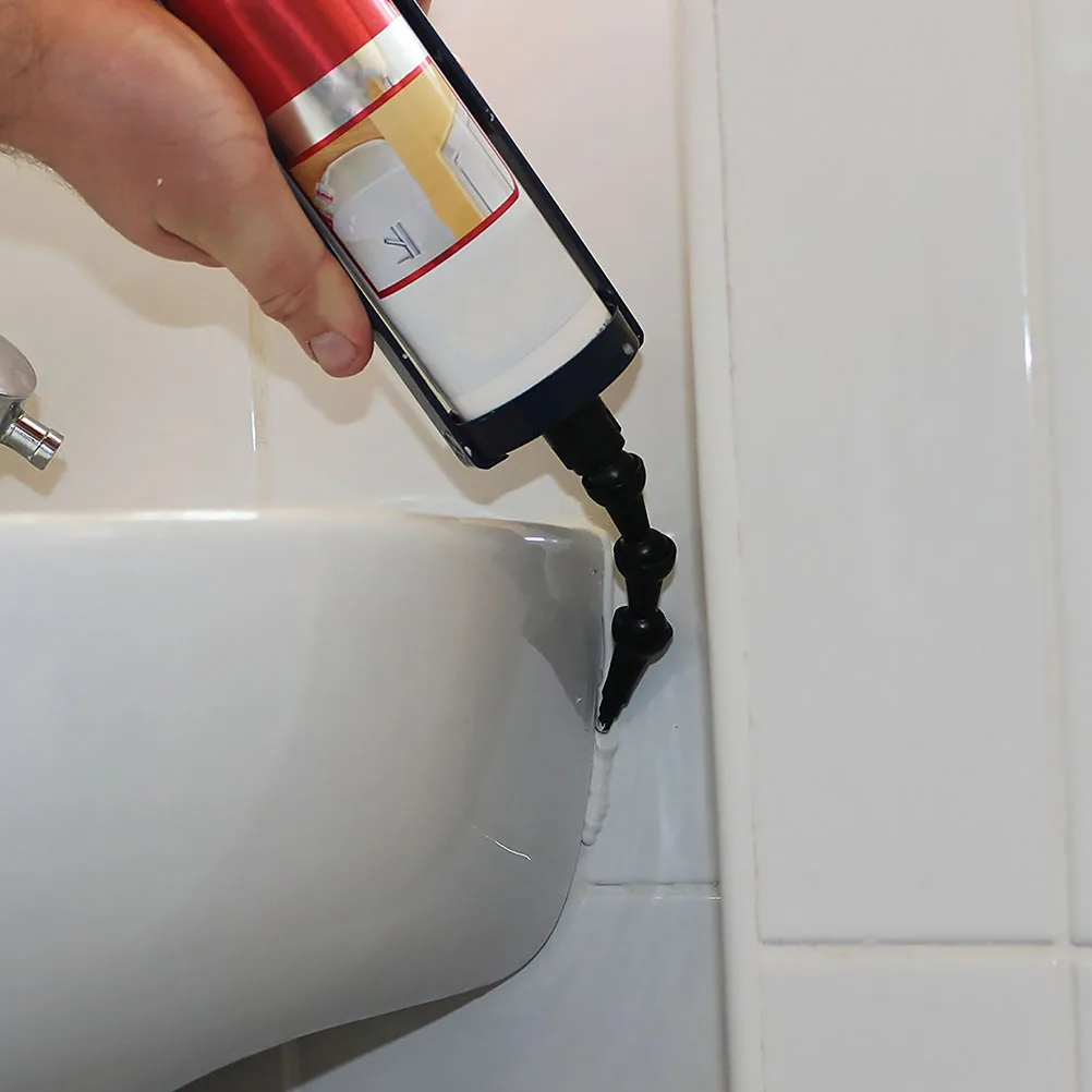 

1pcs Universal Bendable ABS Caulking Nozzle Tip for Corners Bathroom Showers Extendable Grout Tool Glue Coating Sealant