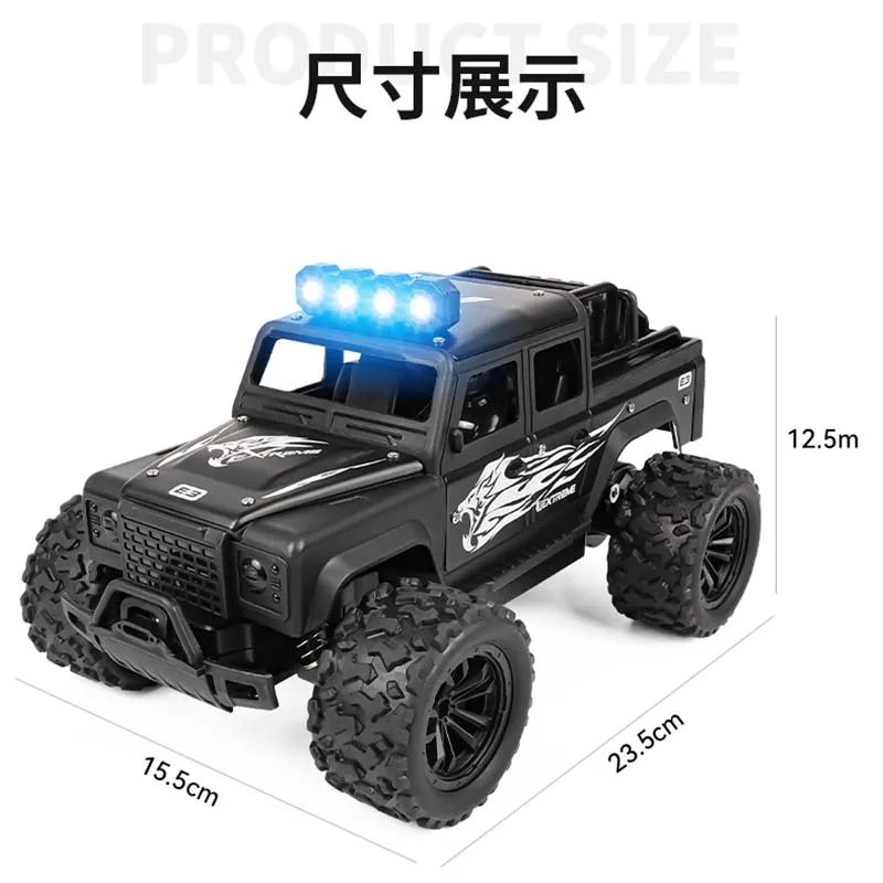 RC Car 1:16 Off-Road Remote Control Car High-Speed 20KM/H Alloy Body Racing Model Toy Outdoor Adventure Toy Gift Adult Hobbyist