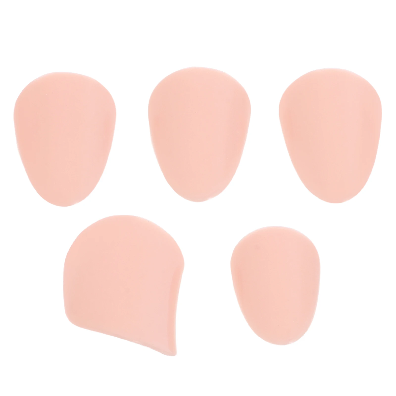 

1 set 1 Pipa Nails Set Pink Nylon Medium Size False Nails Kit Plastic Material Musical Nail Covers Zither Playing Supplies Pipa