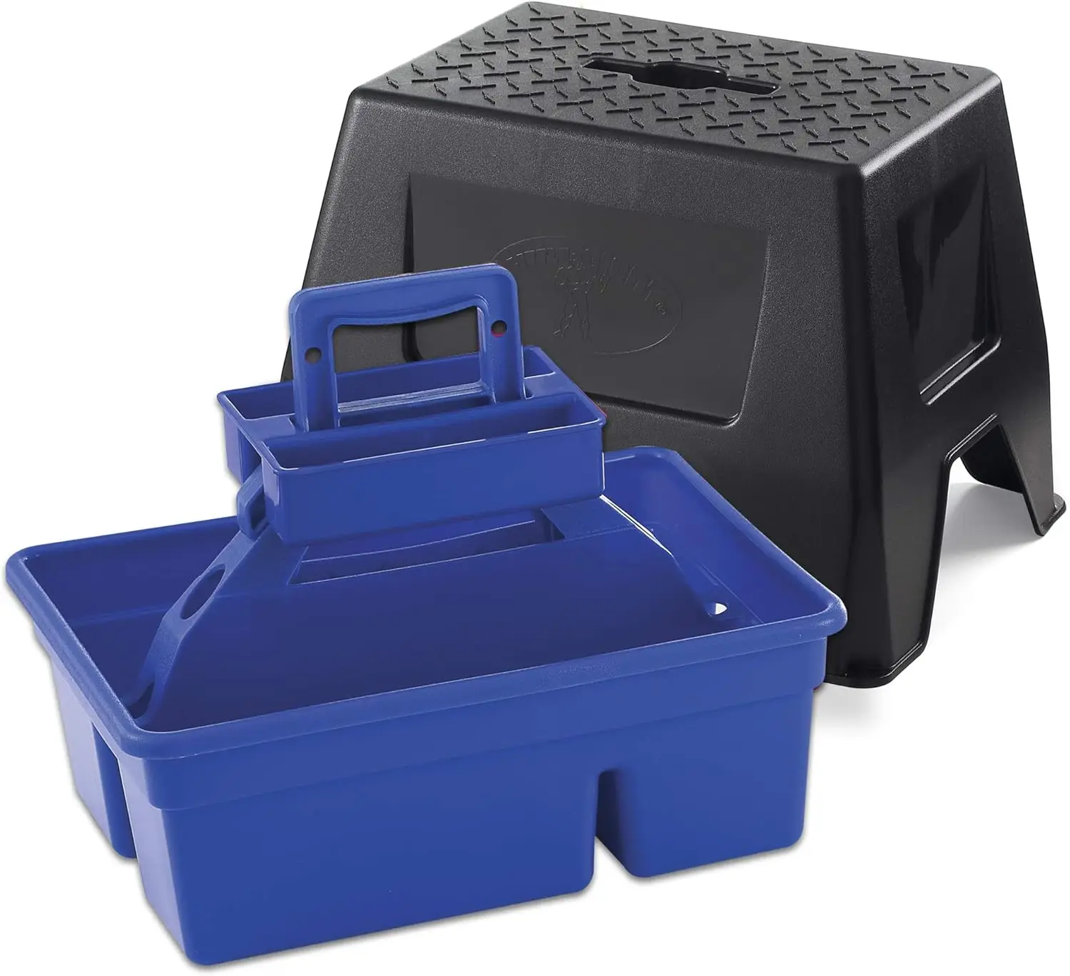

Stable Storage Box And Stool Duratote Stool And Tote Box With Carrying Handle (Blue) (Item No. Dtssblue)