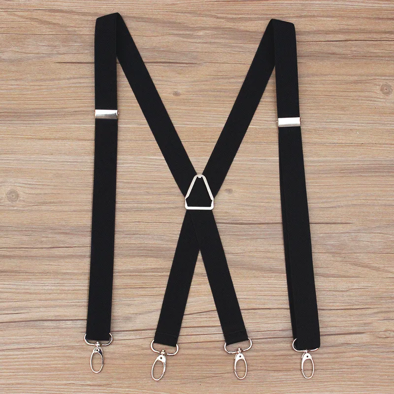 

2 .5* 110cm Adult Iron Sheet Cross Strap Hook Hook Suspender Pants Strap Suspender Belt