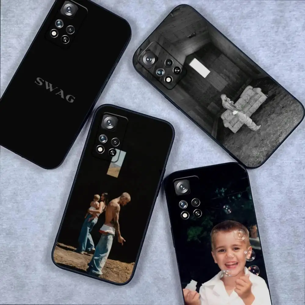 

J-Justin Bieber Swag Phone Case For Samsung S 25,24,23,22,30,21,10,9,Ultra,Plus,Lite,FE,4,5G Black Soft Case
