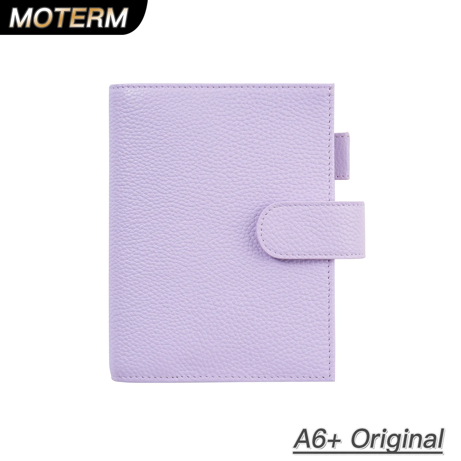 Moterm Original Series A6 Plus Cover for A6 Stalogy Notebook Genuine Pebbled Grain Cowhide Planner Organizer Agenda Journal