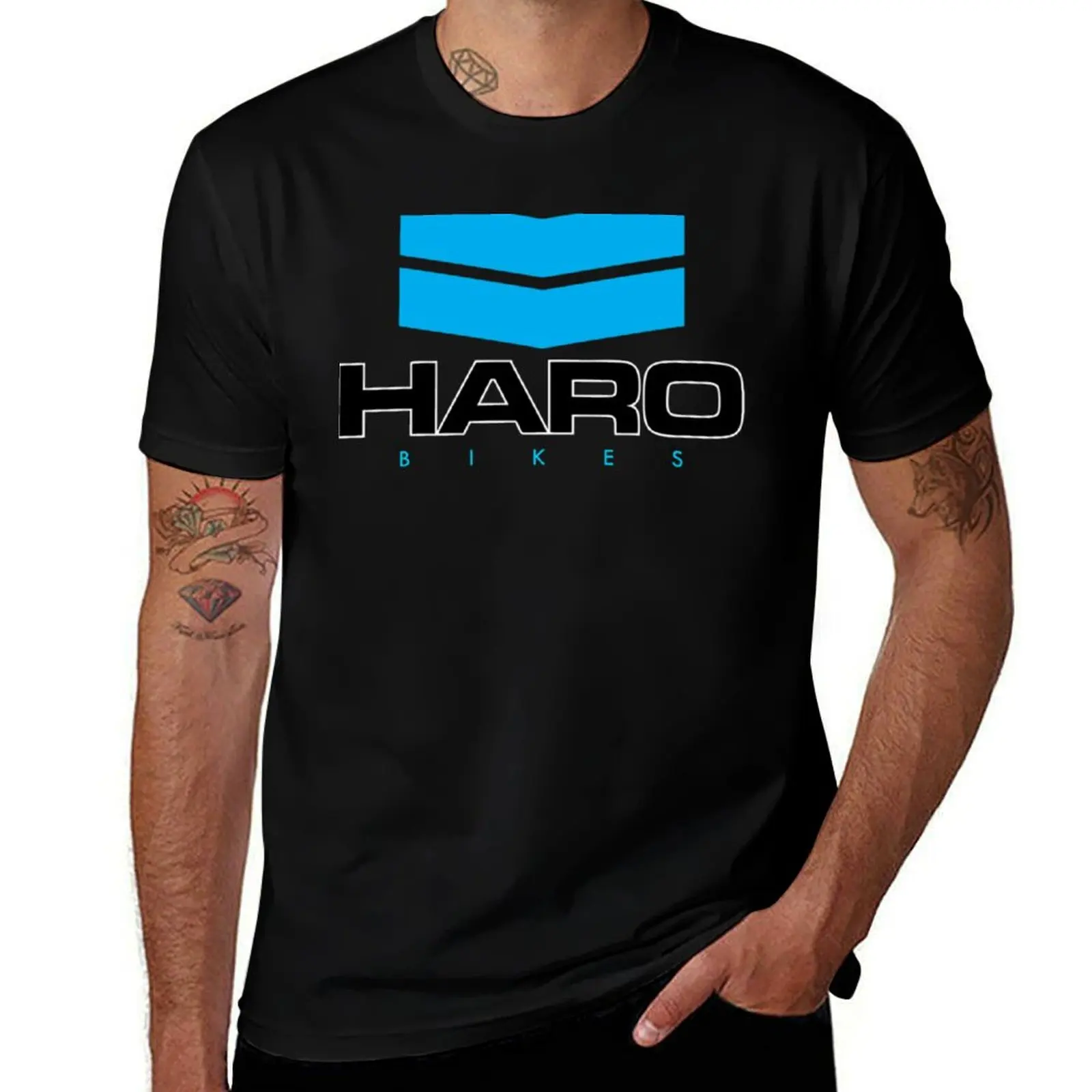 Классическая футболка Haro BMX Logo Essential, простая однотонная футболка с круглым вырезом
