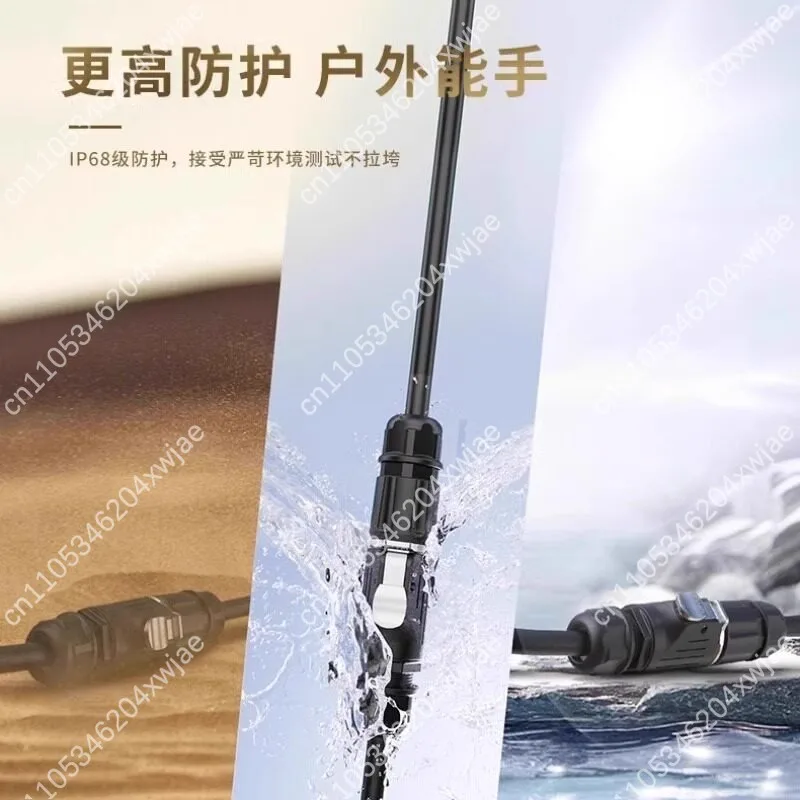 EW-LP28 Flange Non Weld Waterproof Aviation Plug 2-5 Pin 50A High Current Metal Power Connector
