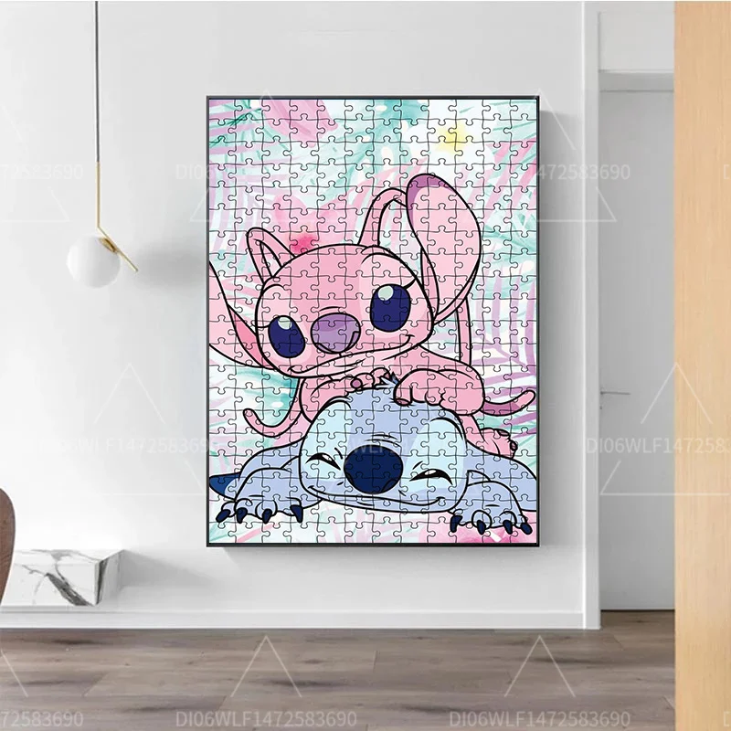 Disney Lilo&Stitch Movie Posters 1000 Pieces Wooden Puzzles Adult Children Toys Puzzle Games Family Handmade Gifts Collectibles