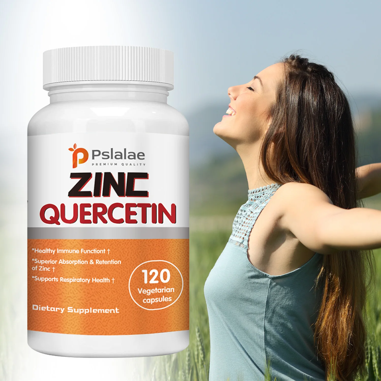 

Zinc Quercetin - Helps Support Cellular and Overall Health, Antioxidant, Improves Immunity, Promotes Heart and Skin Health