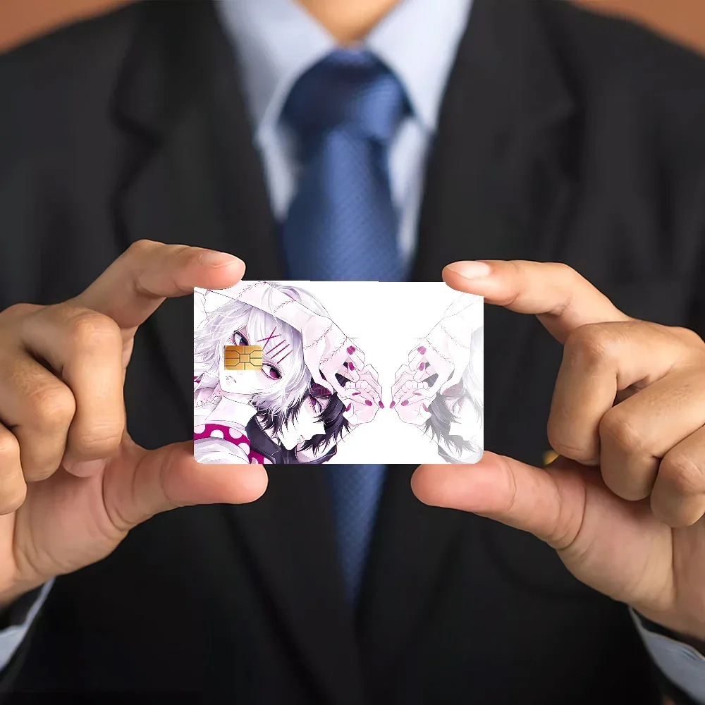 Tokyo Ghoul Suzuya Juuzou Anime Stickers For Debit Credit Card Or Save Shell On Off Ultra Thin No Fade Sticker Skin Cover Film