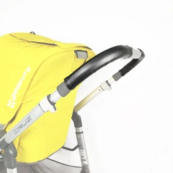 Capa de couro para Pushchair, Push Bar, Mummy Handle, Buggy Push Handle, Acessórios Baby Stroller, atualizado Vista V1 e V2