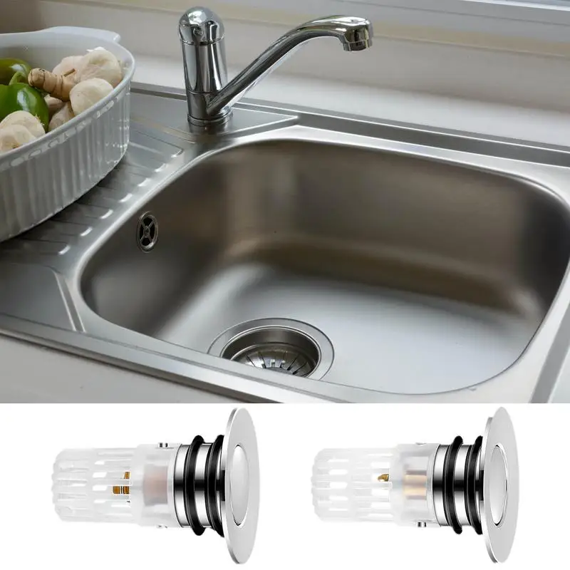 Sink Bounce Core Drain Strainer Anti-Clogging Wash Basin Drain Filter Multi-function Drain Filter Bathroom Sink For Wash Basin