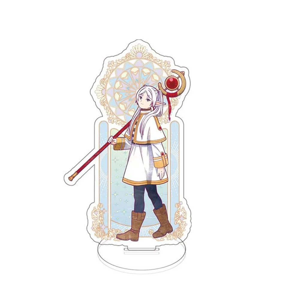 7 buah Anime Frieren Beyond Journey's End figure Frieren Himmel Acrylic Stand Model Cosplay ornamen karakter hadiah Aksesori