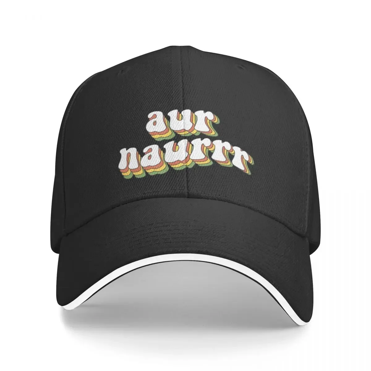 

Aur Naur; cute australian accent quote; wavy rainbow Baseball Cap summer hat Cosplay foam party Hat For Women 2025 Men's