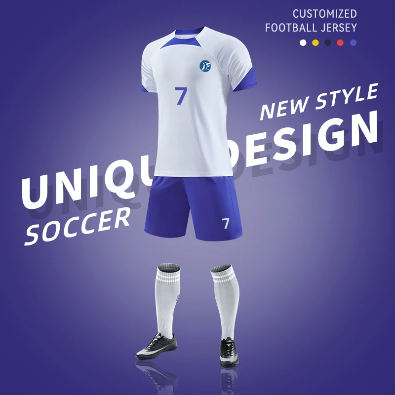 New Design Football Club Jerseys Daily Training Wear Sublimated Sportswear Custom Company   Soccer Team Clothes Wholesale