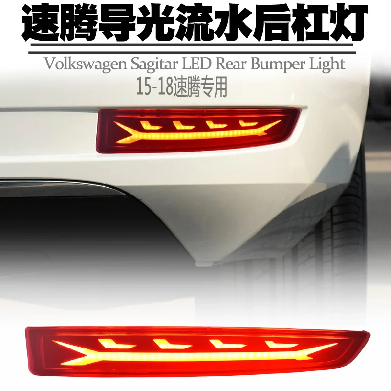 car styling for sagitar Tail Lamp for volkswagen jetta taillight LED car accessories 2015~2018y taillamp for Jetta Rear Light