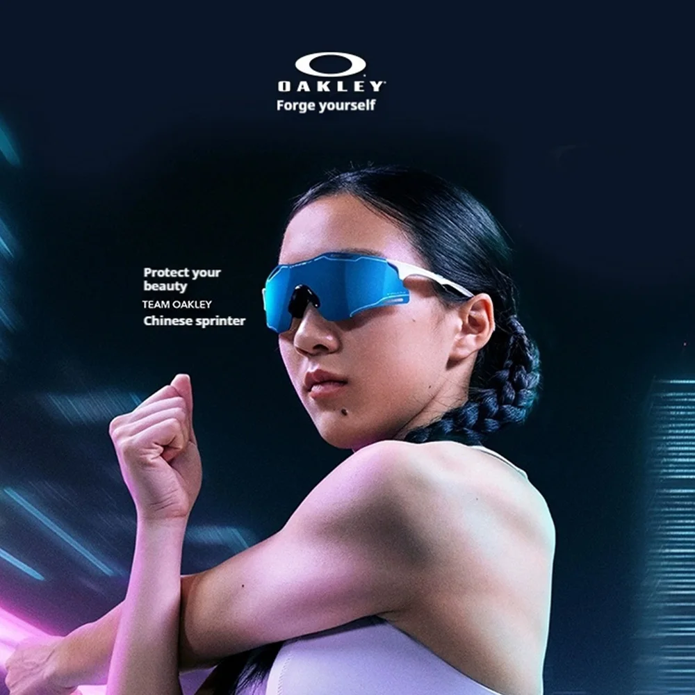 

Спортивные солнцезащитные очки Oakley CYBR Zero, защитные очки для езды на велосипеде и бега на открытом воздухе, модель 9512D