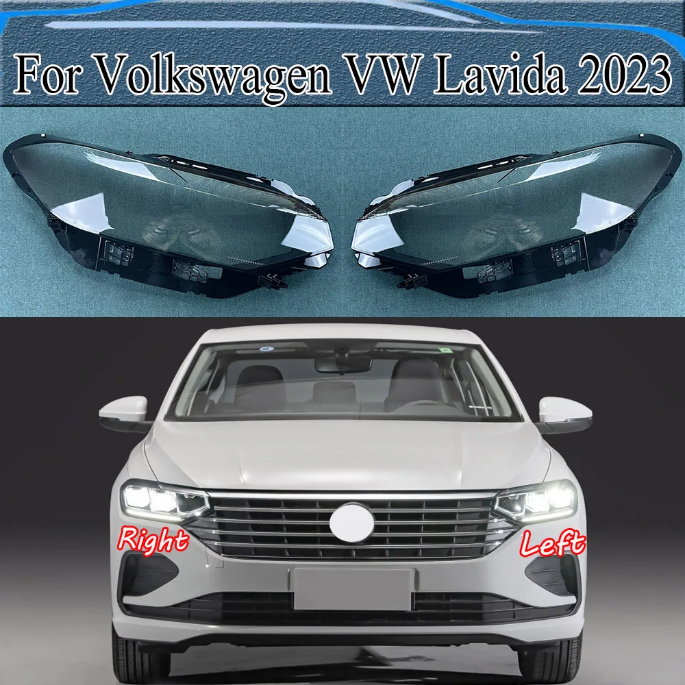 

For Volkswagen VW Lavida 2023 Front Headlight Cover Transparent Shade Lampshade Headlamp Shell Lens Plexiglass