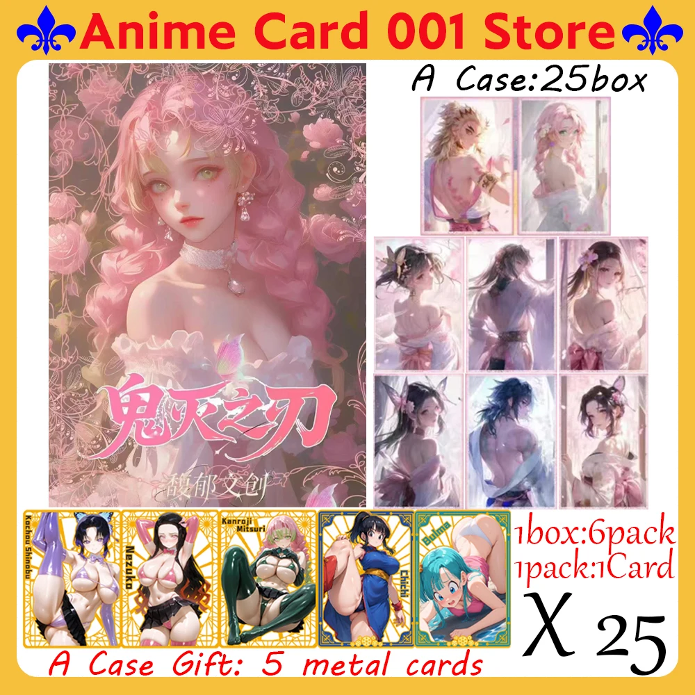 

Wholesales Demon Slayer Collection Card Anime characters Art board Booster Box Children's Birthday Party Game Gift Card