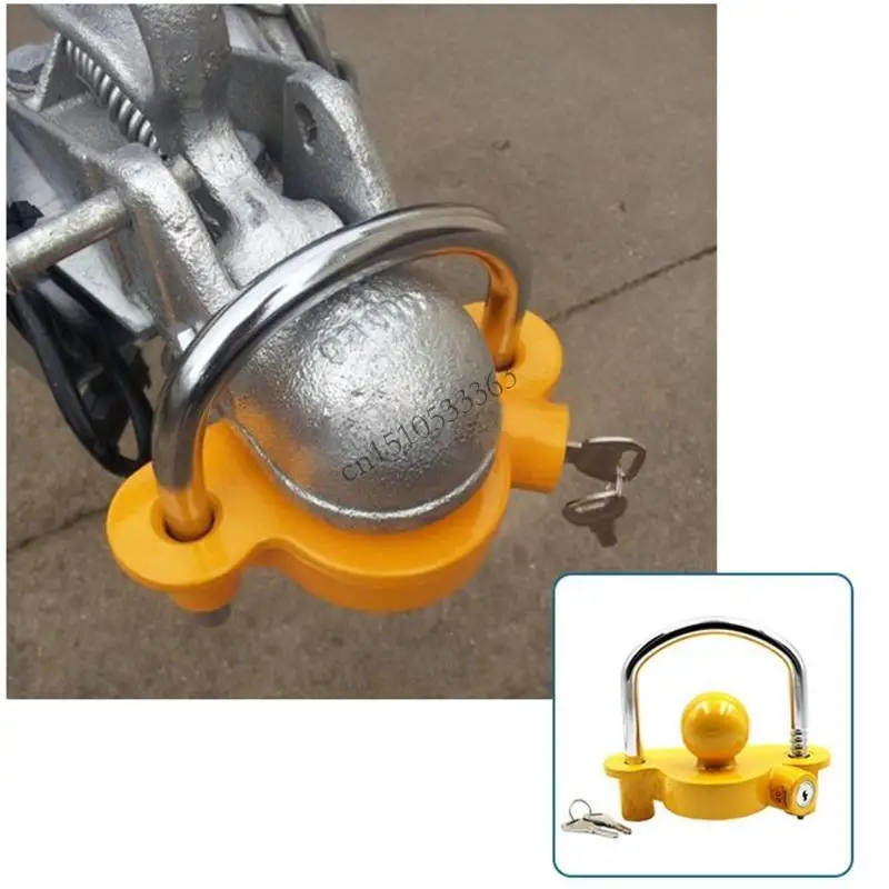 

090E Adjustable Trailer Hitch Lock Coupler Ball Tow Lock RV Anti-theft Lock Hardware