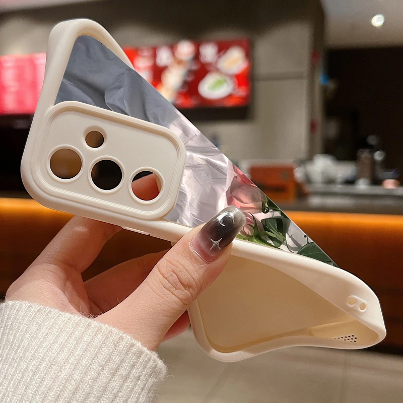 Rose ดอกไม้ซิลิโคนสําหรับ Samsung Galaxy S25 Edge S24 S23 Ultra S22 Plus A56 A36 A26 A16 A55 A15 a54 S24 s21 s23 FE ฝาครอบ