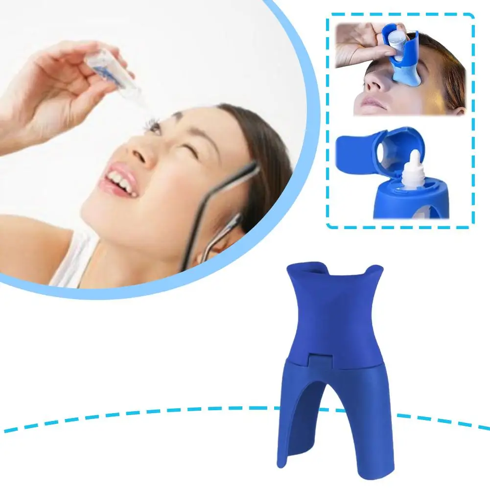 Eyedrops Holder Reusable Eye Drops Bottle Helper Eye Ointments Drops Holder Device Ergonomic Eyedrop Guide Aid Help Applicator