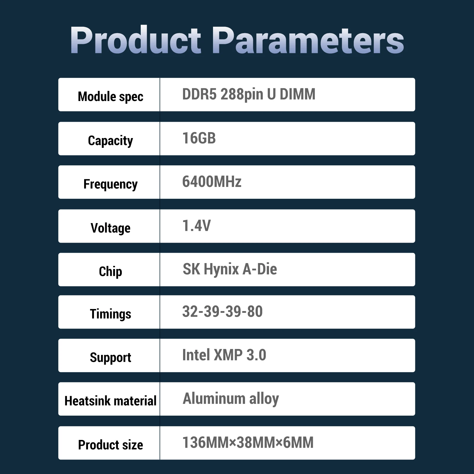 KingBank DDR5 32GB 16GB 6400MHz 16GBX2 New Dimm XMP3.0 Desktop Gaming Memoria Rams Granules of Hynix A die