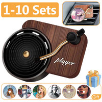 Car Air Freshener Kit Record Player Turntable Car Perfume Clip Vinyl Phonograph Air Vent Outlet Aromatherapy Clip Smell Diffuser