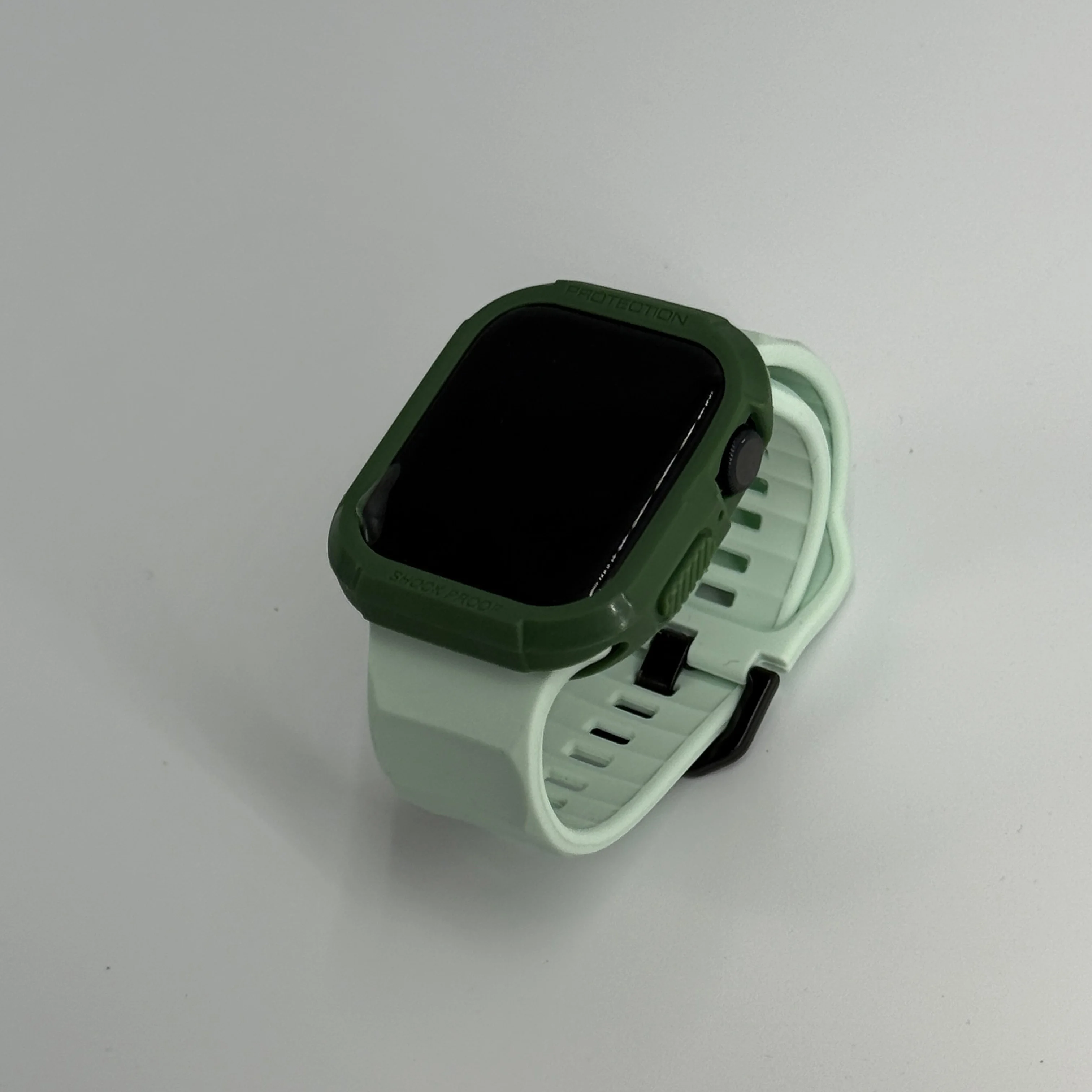 

Силиконовый чехол + ремешок для Apple Watch Series 9 45 мм 41 мм 8 7 для Iwatch Ultra 2 Series 6 5 4 SE Защитный чехол-браслет Чехол из ТПУ