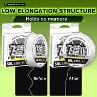 ZUKIBO Brand FEIKE Ⅱ White Ultra Thinner Braided Fishing Line 1000M 500M 300M 100M Super Soft Strong Multifilament PE Line Carp 5