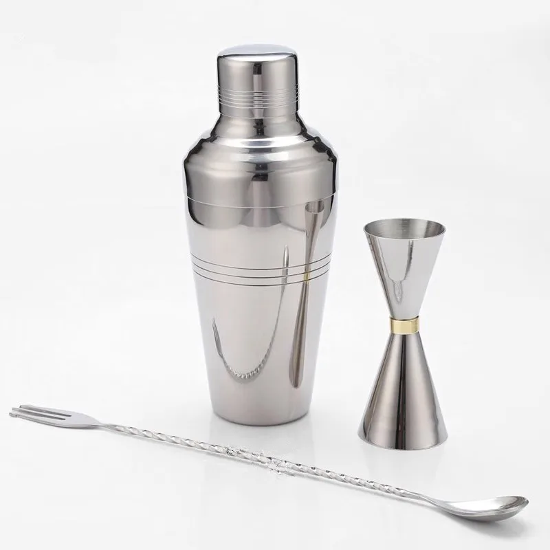 

Cocktail Shaker Bar Set Copper Plated Shaker Barware Set - 3 Pieces Bartender Kit Barware