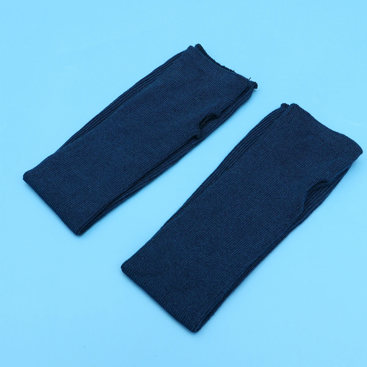 1 غطاء ذراع حراري محبوك بأكمام الساعد لفصل الشتاء وركوب الدراجات والجري وصيد الأسماك والقيادة والرياضات الخارجية باللون الأزرق