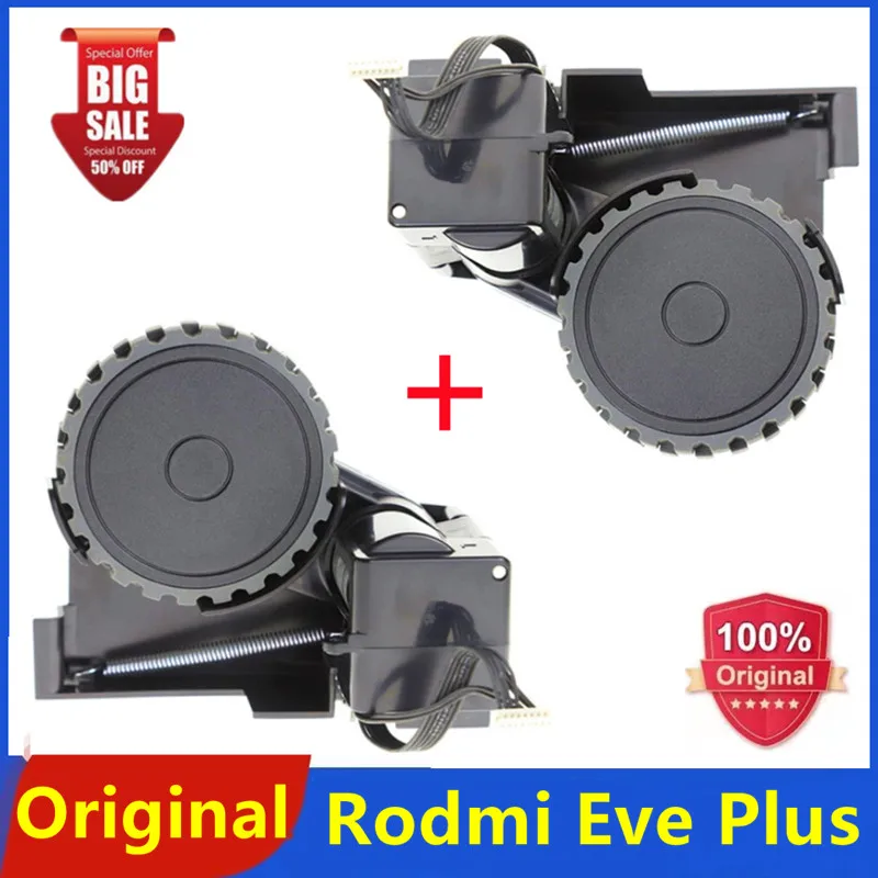 Recambio para Robot aspirador Rodmi Eve Plus y Viomi S9 Original, piezas de reparación, negro, izquierda y derecha