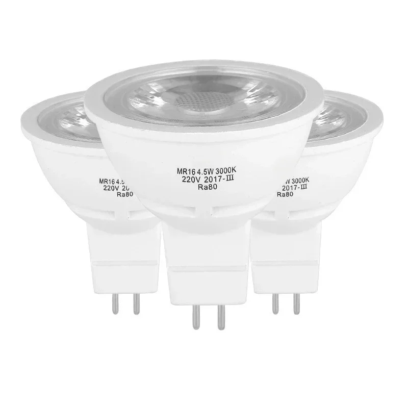 LED lamp cup 12V spotlight pin High and low voltage COB bulb MR16 220V highlight MR11