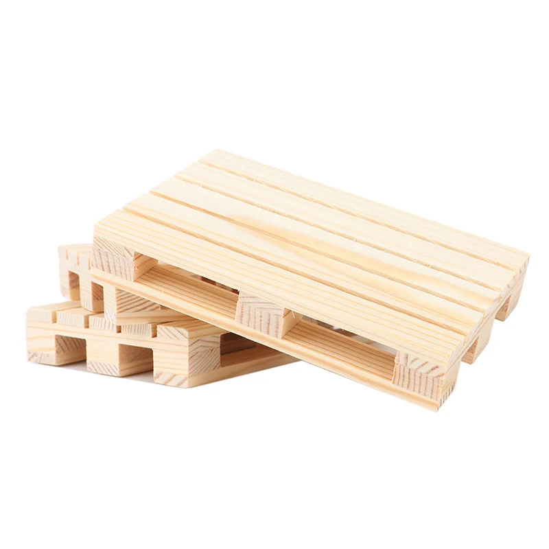 New Mini Wooden Pallet Beverage Coasters Insulation Pad Cup Coaster Pot Mat
