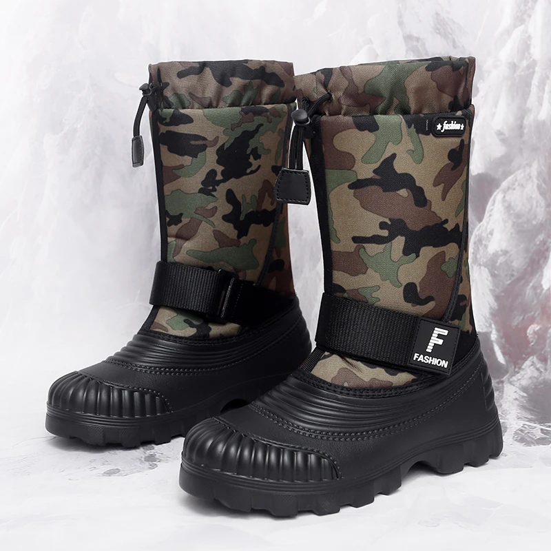 

Winter Padded Warm Cotton Boots, Long-tube Waterproof, Anti-slip and Wear-resistant Snow Boots, Padded Warm Outdoor Boots