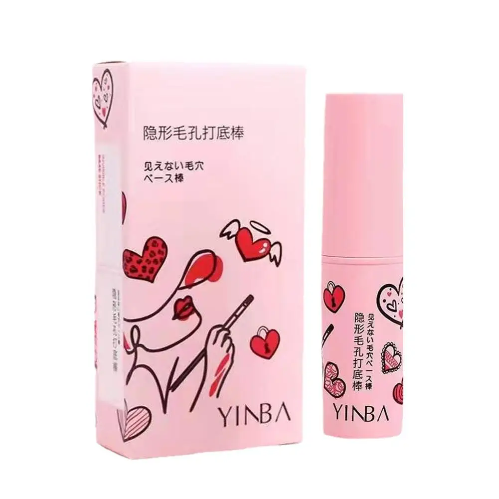 Invisible Pore Primer Stick Pore Eraser Waterproof Makeup Face Makeup Fine Smooth Oil-control Isolation Base Primer Lines P S3g0