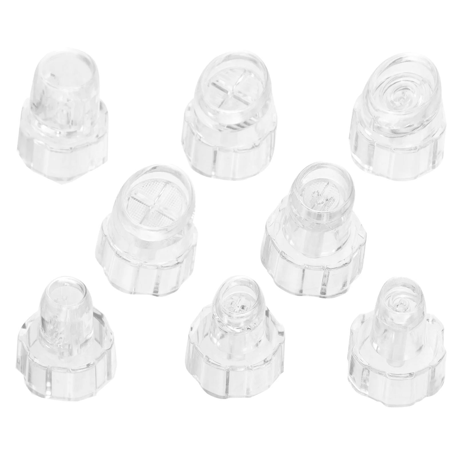 

8 Pcs Small Bubble Tip Head for Water Oxygen Facial Machine Apron Replacement Plastic Tips Hydro