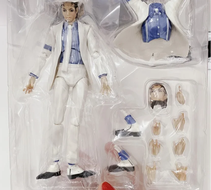 Shfiguarts Michael Jackson Action Character Movable Collectible Model Toy Moonwalk Pose Home Decoration Gift For Adult Collector