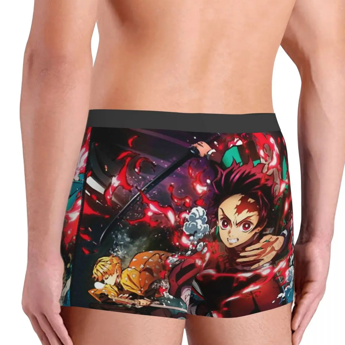 Demon Slayer Kimetsu no Yaiba Anime 7 Underpants Breathbale Panties Male Underwear Sexy Shorts Boxer Briefs