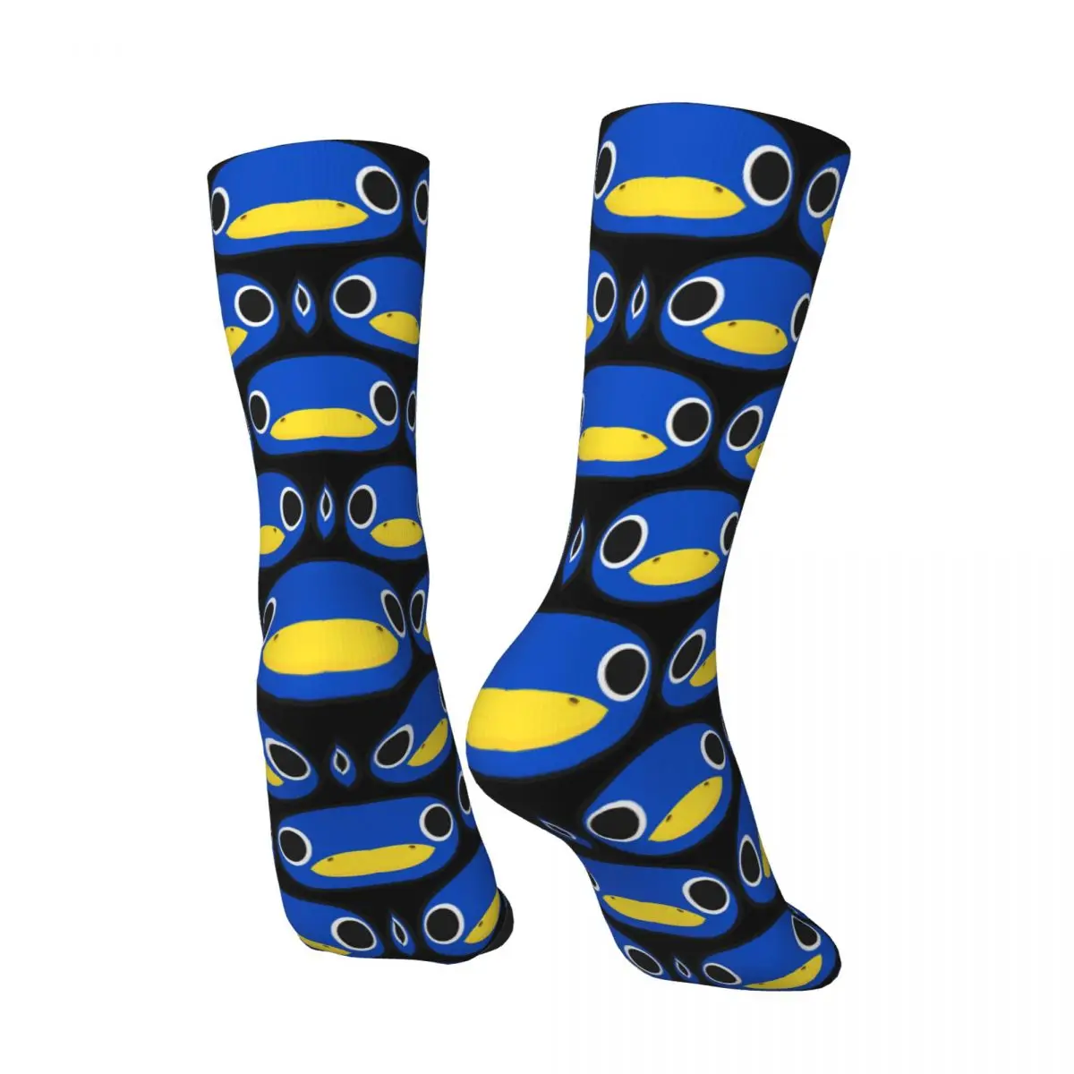 Crazy compression Roald Sock for Men Vintage Animal Crossing Switch RPG Tom Resetti Bells Seamless Pattern Crew Sock Casual