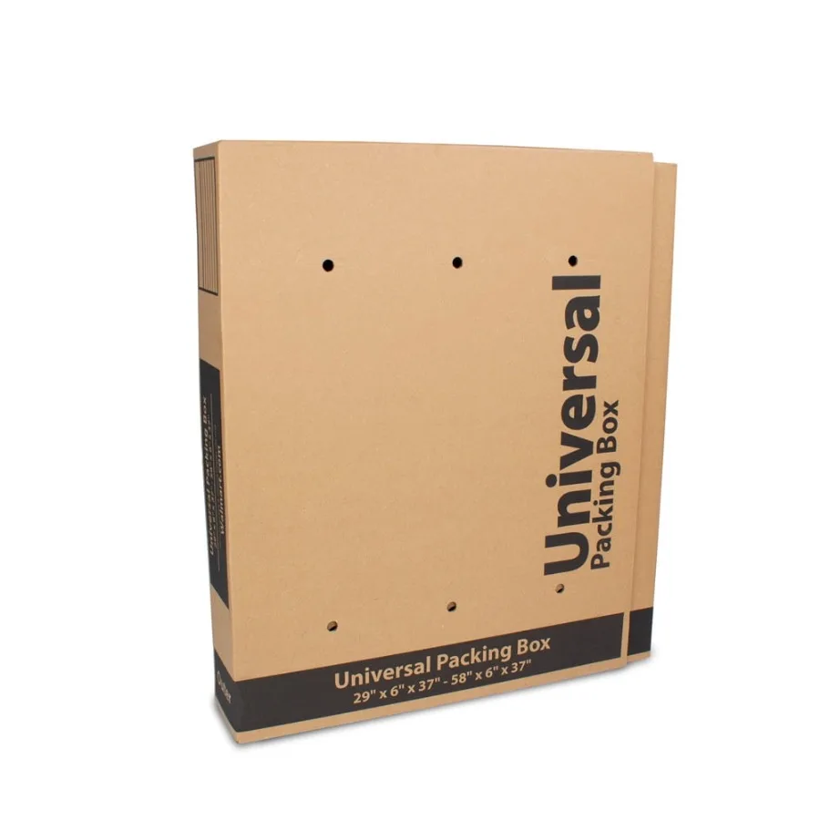 

Universal Packing Box with Bubble Roll and 4 Foam Corners Included Ideal for Safe Transport and Storage of TVs up to 55 Inches